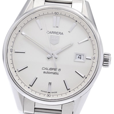 ☆良品 タグホイヤー カレラ キャリバー5 WAR211B-4 メンズ 【中古】