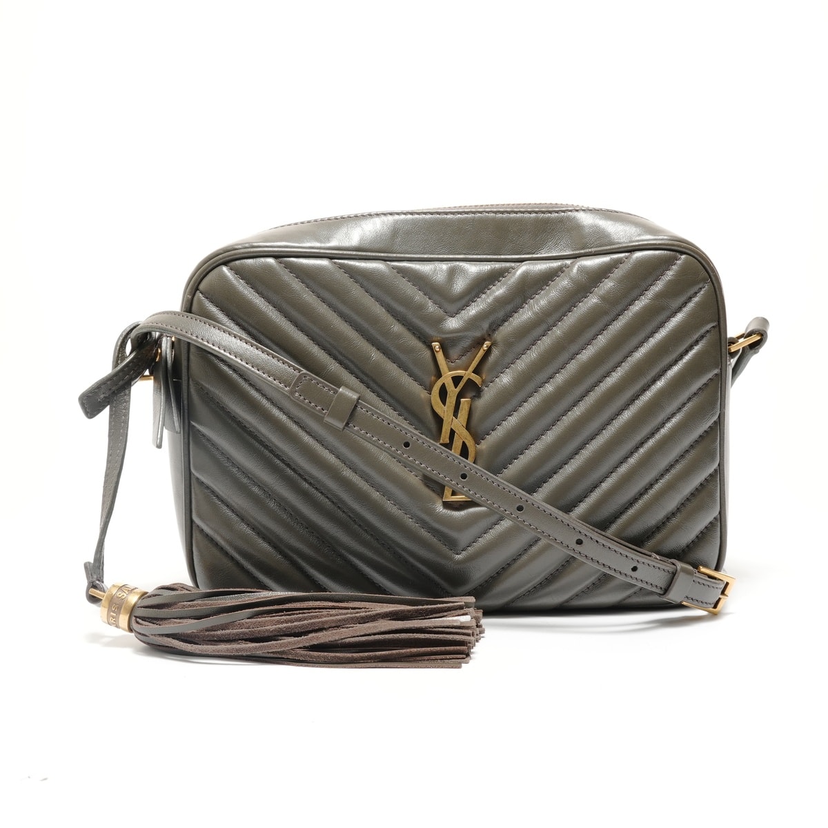 D (傷や汚れあり)】イヴ・サンローラン YSL キルティング ゴールド金具
