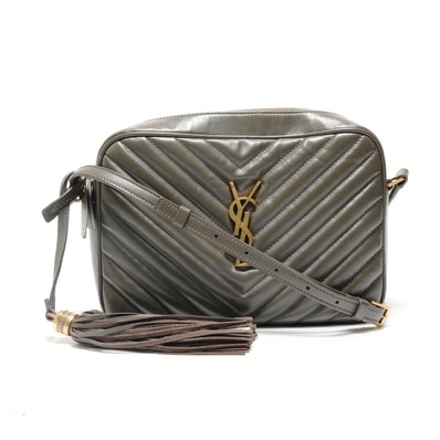 イヴ・サンローラン YSL キルティング ゴールド金具 ショルダーバッグ【中古】