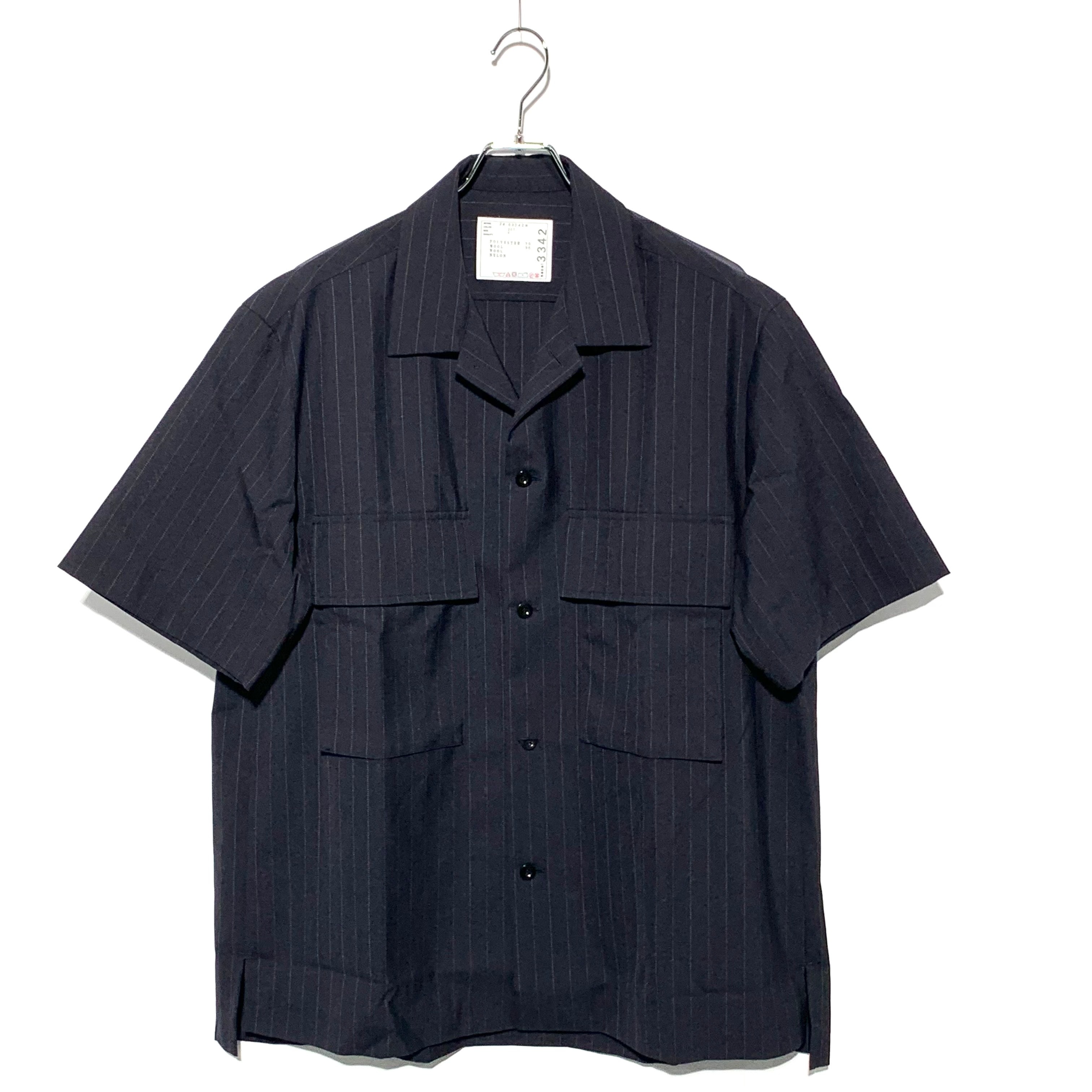 sacai Chalk Stripe Shirt "Navy"