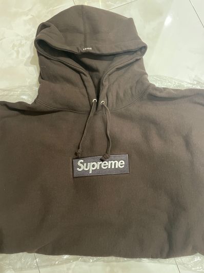 Supreme Box Logo Hooded Sweatshirt "Dark Brown" (21FW)