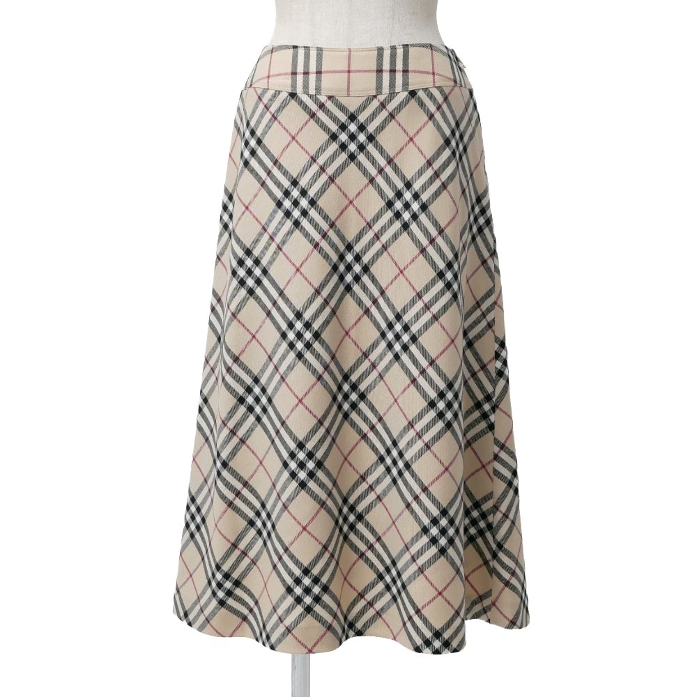 BURBERRY バーバリー スカート サイズ13BR ノバチェック フレアースカート ブランド古着【中古】20260112/RA7189