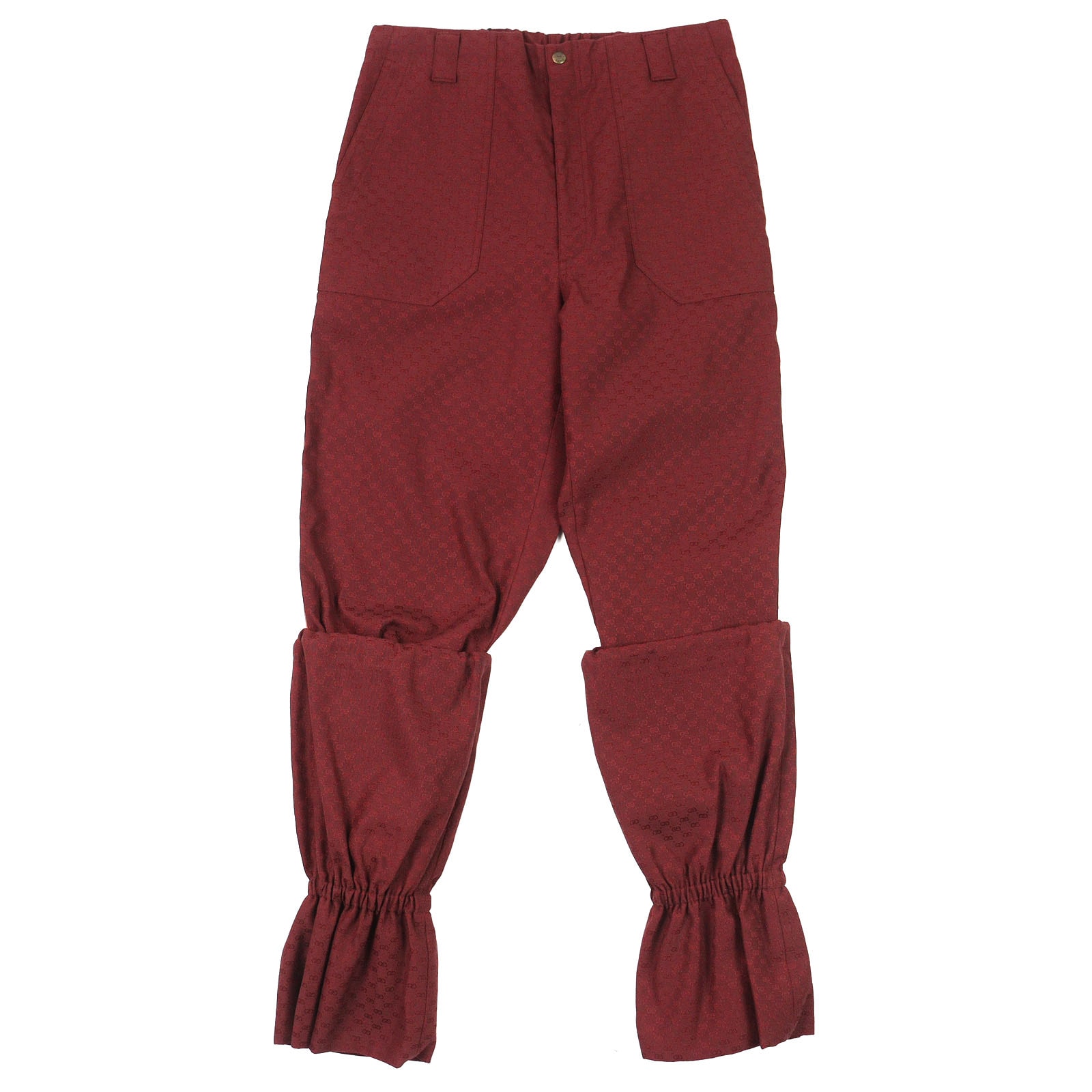 GUCCI Mini GG Easy Pants With Gaiters "Bordeaux"