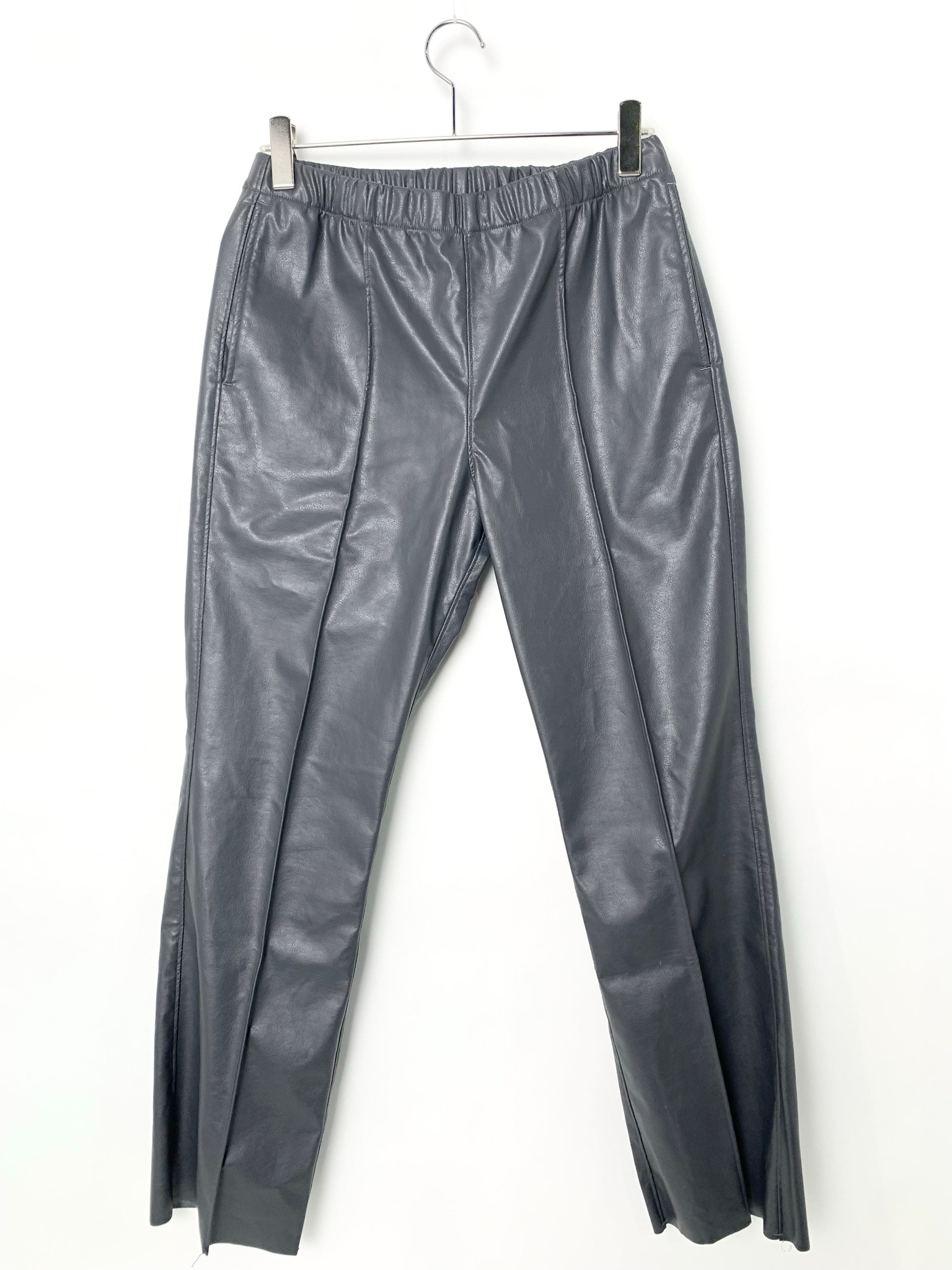 N.HOOLYWOOD Synthetic Leather Pants Grey