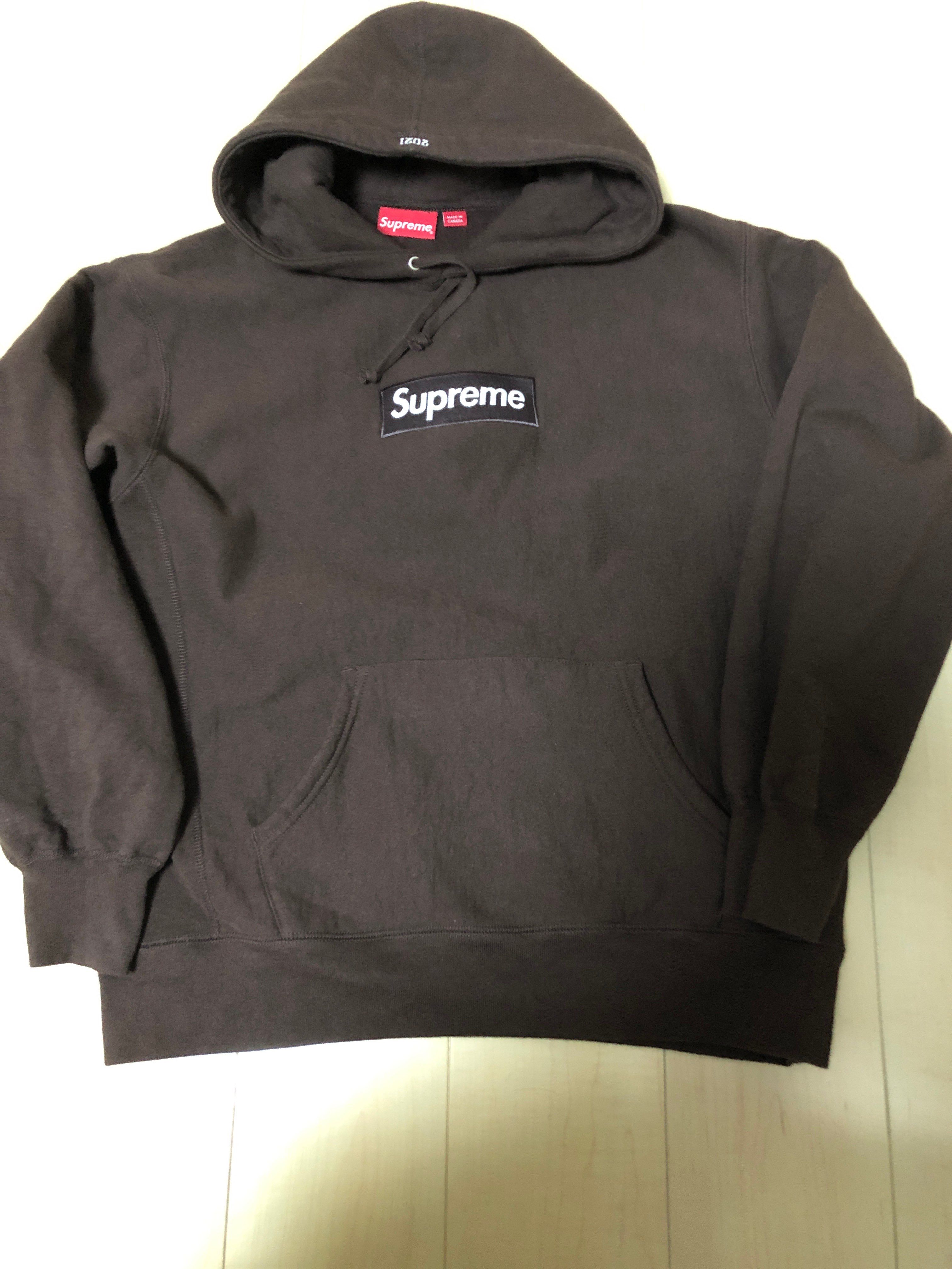 Supreme Box Logo Hooded Sweatshirt "Dark Brown" (21FW)