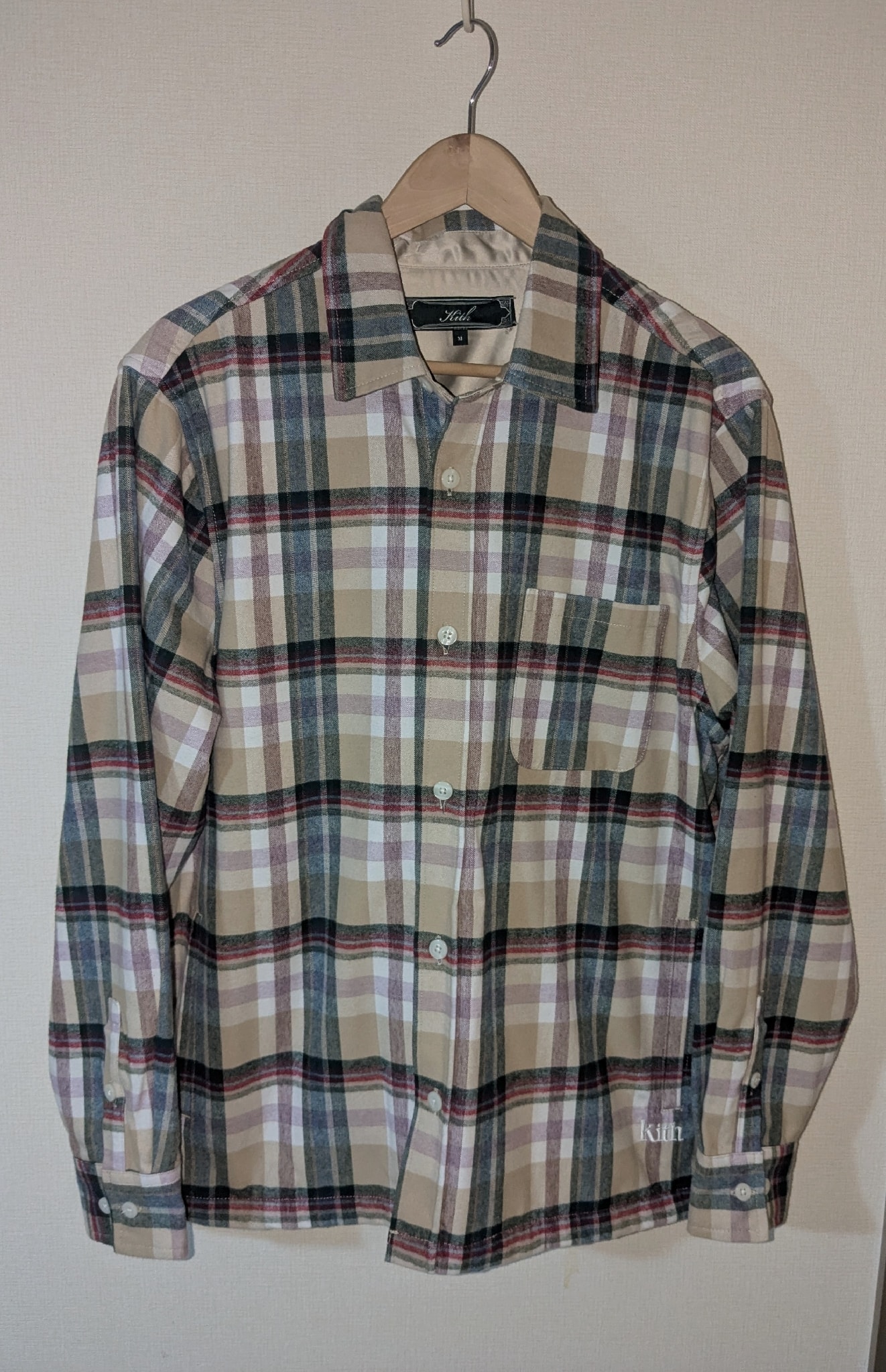 Kith Brushed Flannel Ginza Shirt "Canvas"