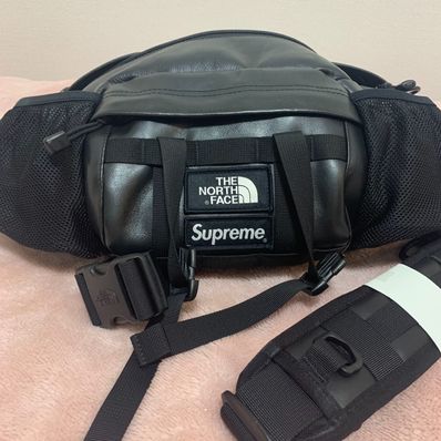 Supreme x The North Face Leather Mountain Waist Bag "Black"