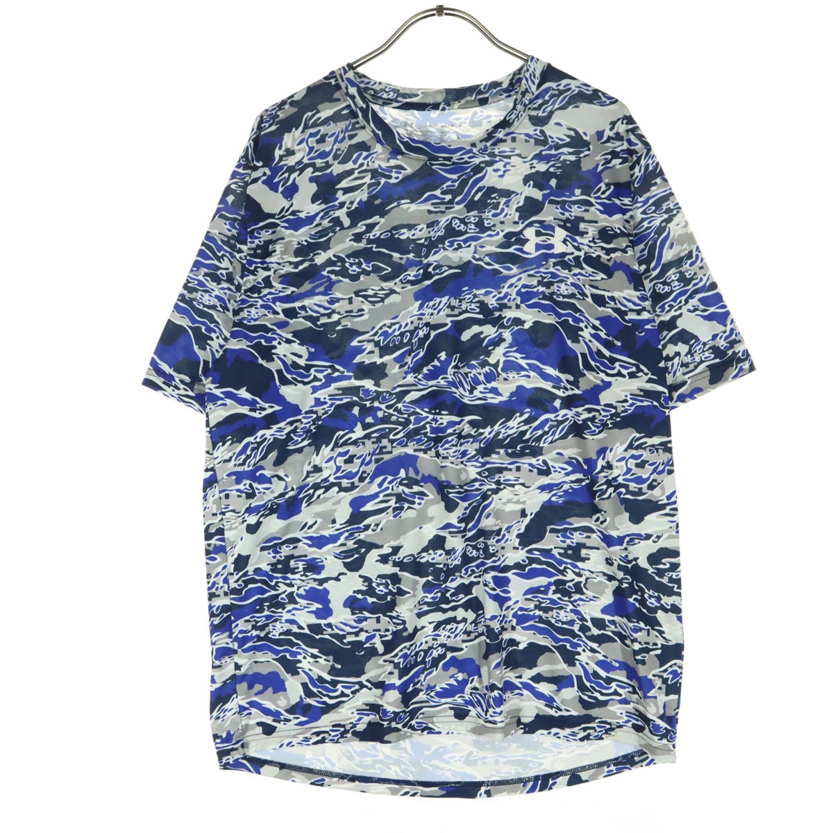 UNDER ARMOUR アンダーアーマー 総柄 半袖 Tシャツ M ブルー系