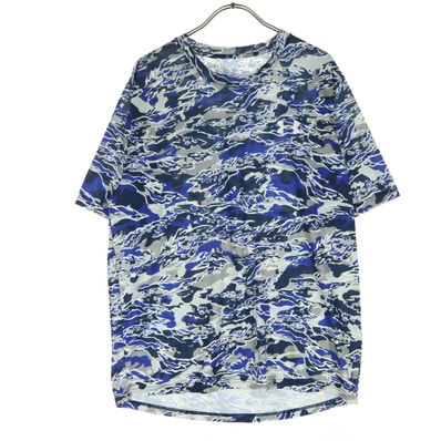 UNDER ARMOUR アンダーアーマー 総柄 半袖 Tシャツ M ブルー系