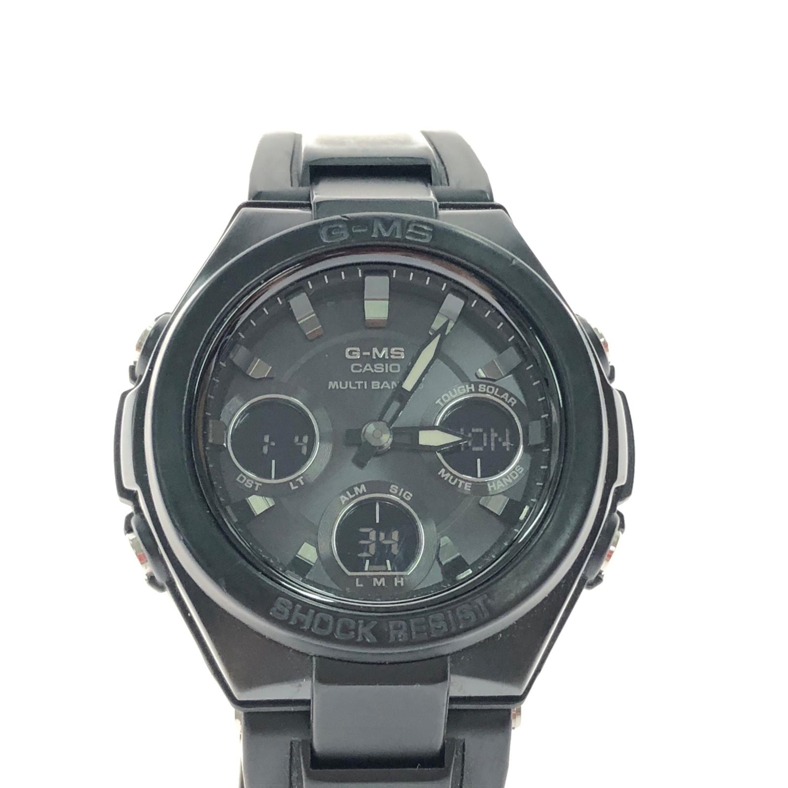 CASIO カシオ メンズ腕時計 デジアナウォッチ 電波ソーラー Baby-G G-MS ジーミズ MSG-W100G ブラック
