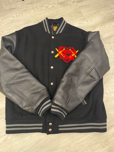 HUMAN MADE x KAWS Made Varsity Jacket #2 "Black"