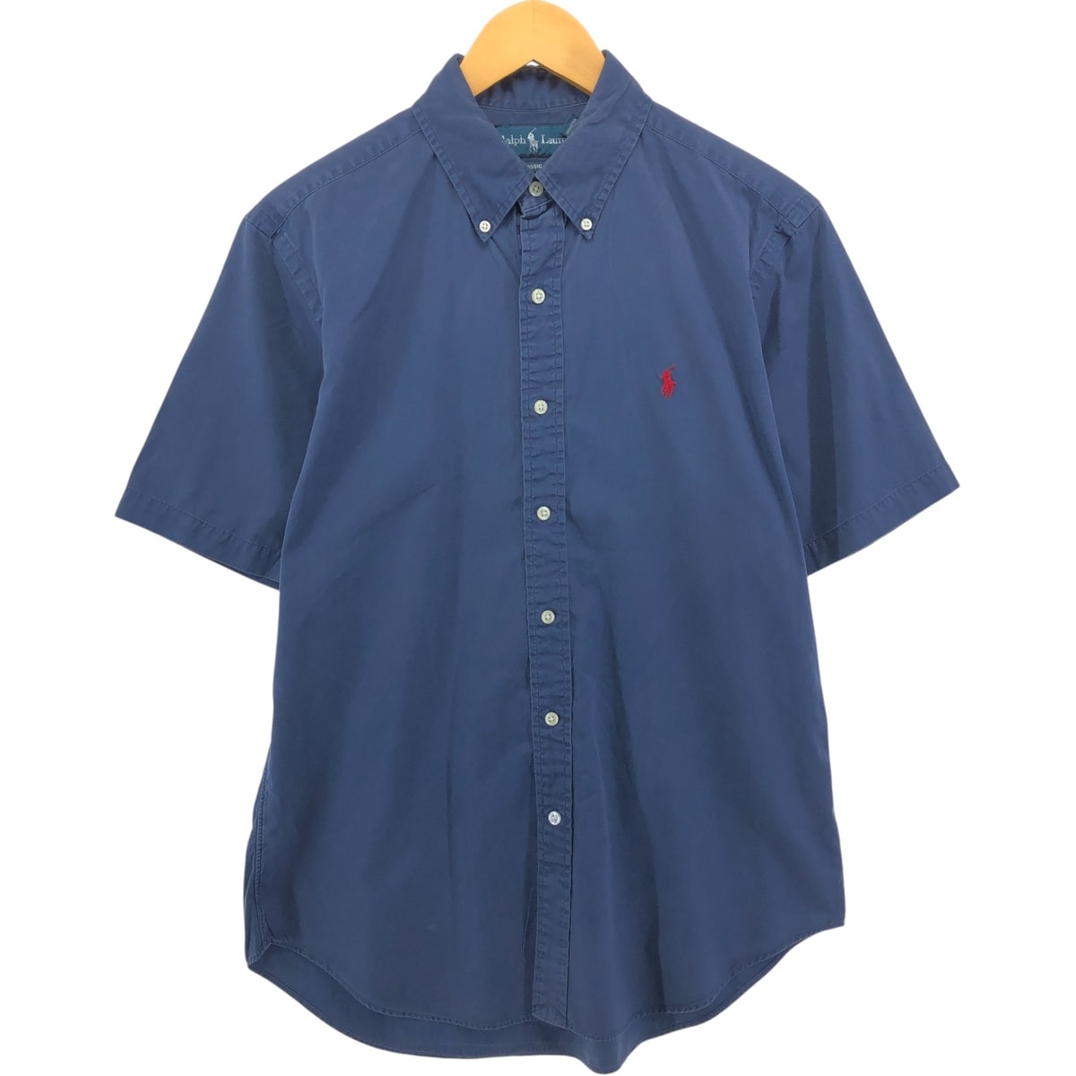 古着 ラルフローレン Ralph Lauren CLASSIC FIT 半袖 ボタンダウンシャツ メンズM相当/eaa552742