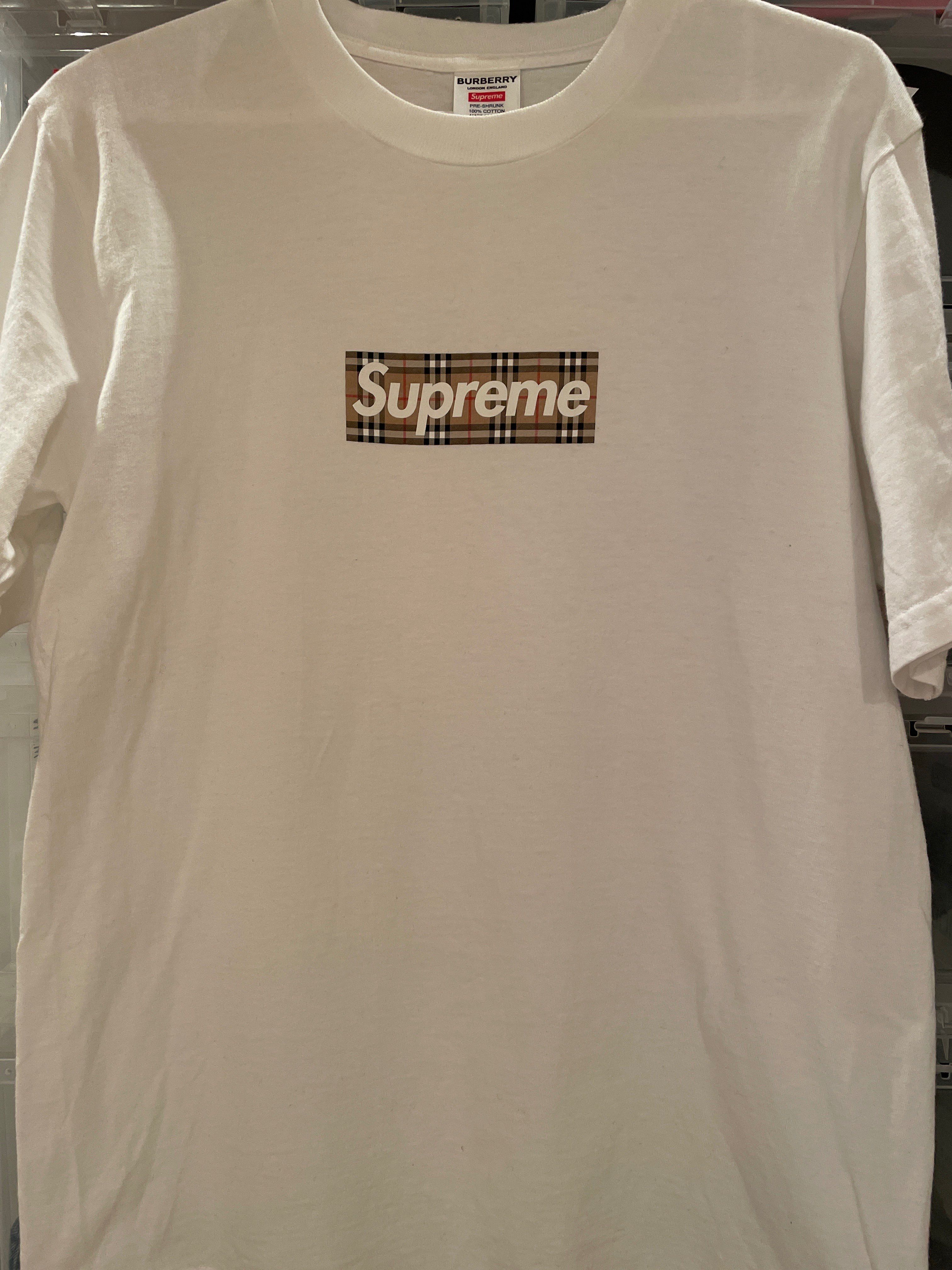 Supreme / Burberry Box Logo Tee "White"