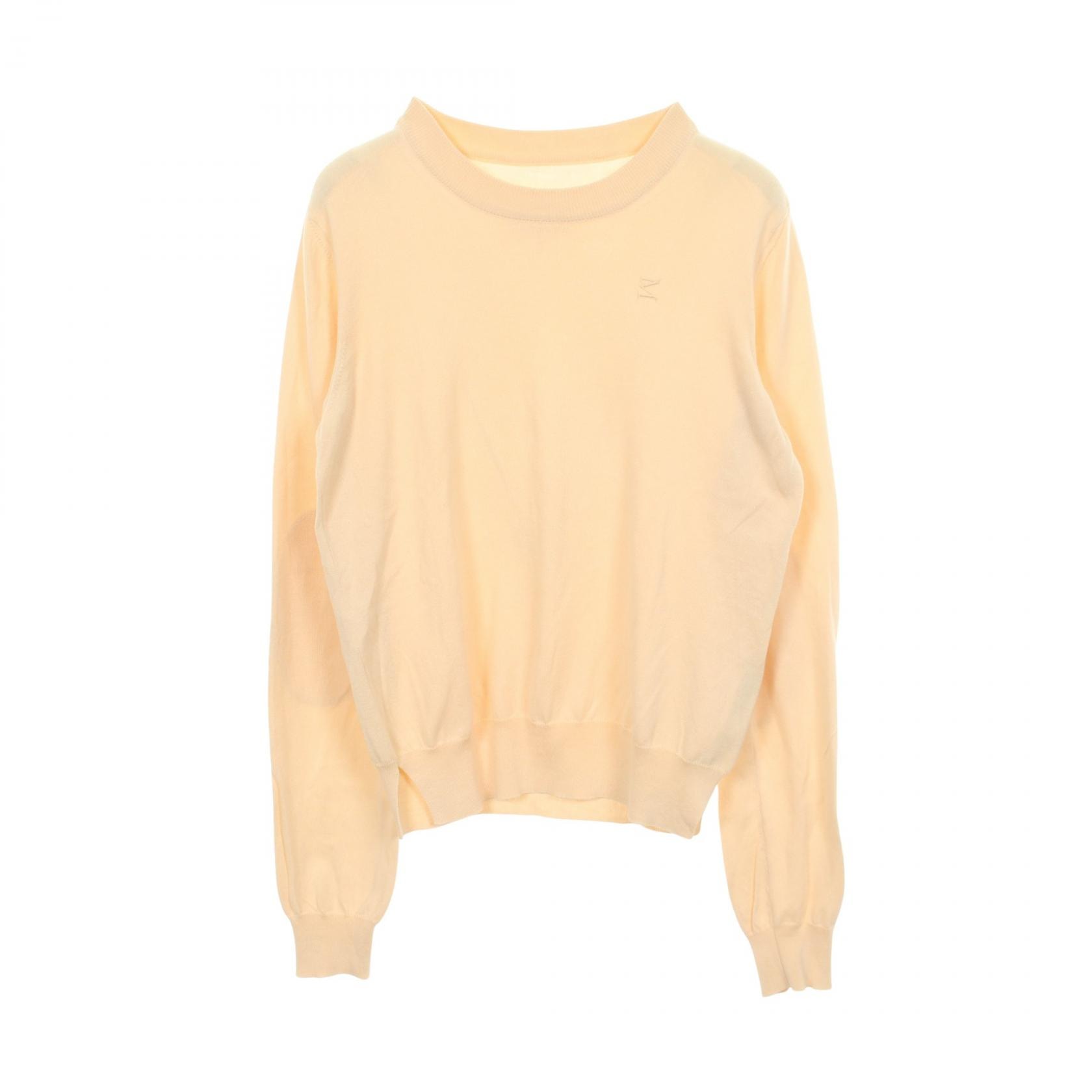 メゾン マルジェラ Maison Margiela エルボーパッチ ニット 衣料品 トップス コットン レディース アイボリー系 【中古】