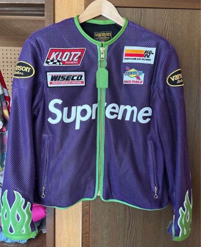 Supreme / Vanson Leathers Cordura Mesh Jacket "Purple"