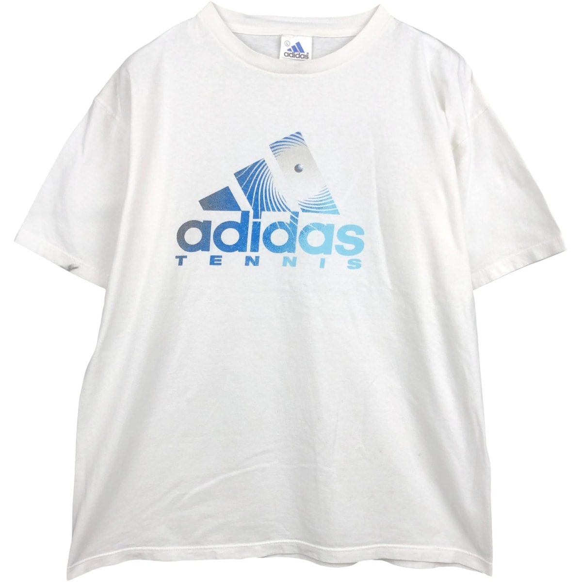 古着 90~00年代 アディダス adidas TENNIS ロゴプリントTシャツ USA製 メンズL相当 ヴィンテージ/eaa638954