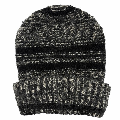 美品 シャネル ニットキャップ ブラック系 2 06A P29588K00205