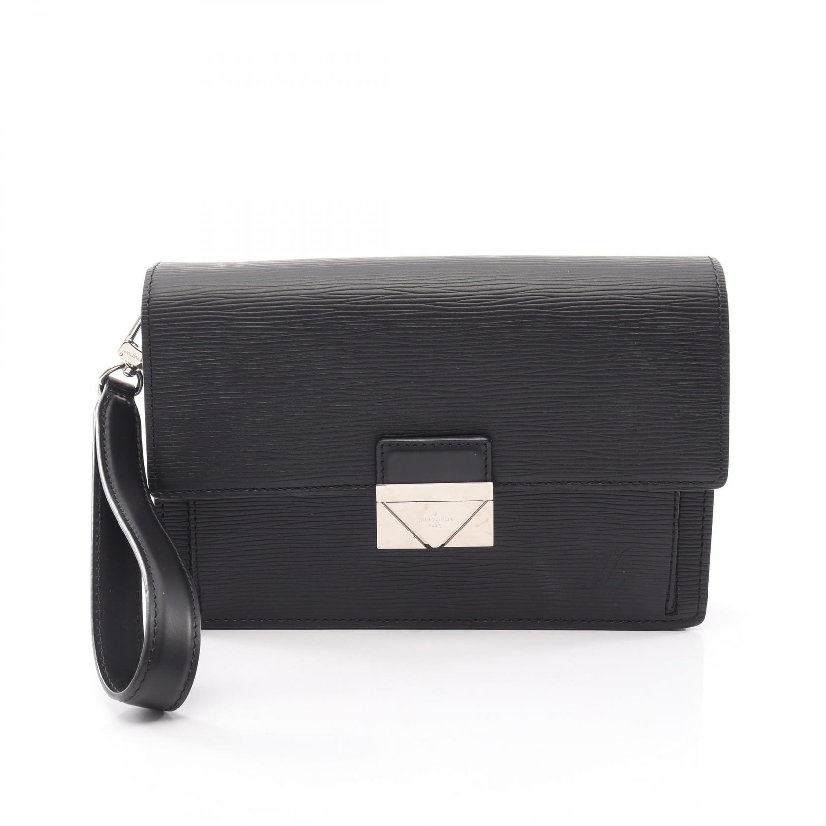 ルイ・ヴィトン LOUIS VUITTON ポシェットテムズ セカンドバッグ クラッチバッグ バッグ レザー エピ ノワール メンズ ブラック系 M42742 【中古】