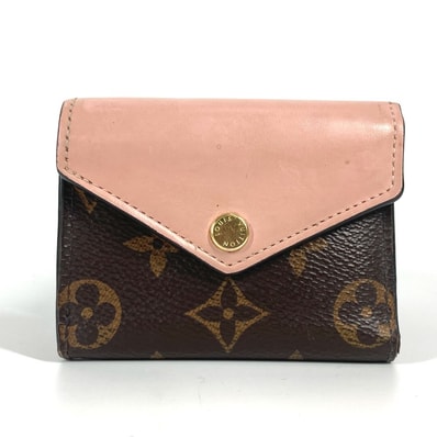 ルイヴィトン LOUIS VUITTON ポルトフォイユゾエ M62933 モノグラム コンパクトウォレット 財布 3つ折り財布 モノグラムキャンバス ブラウン