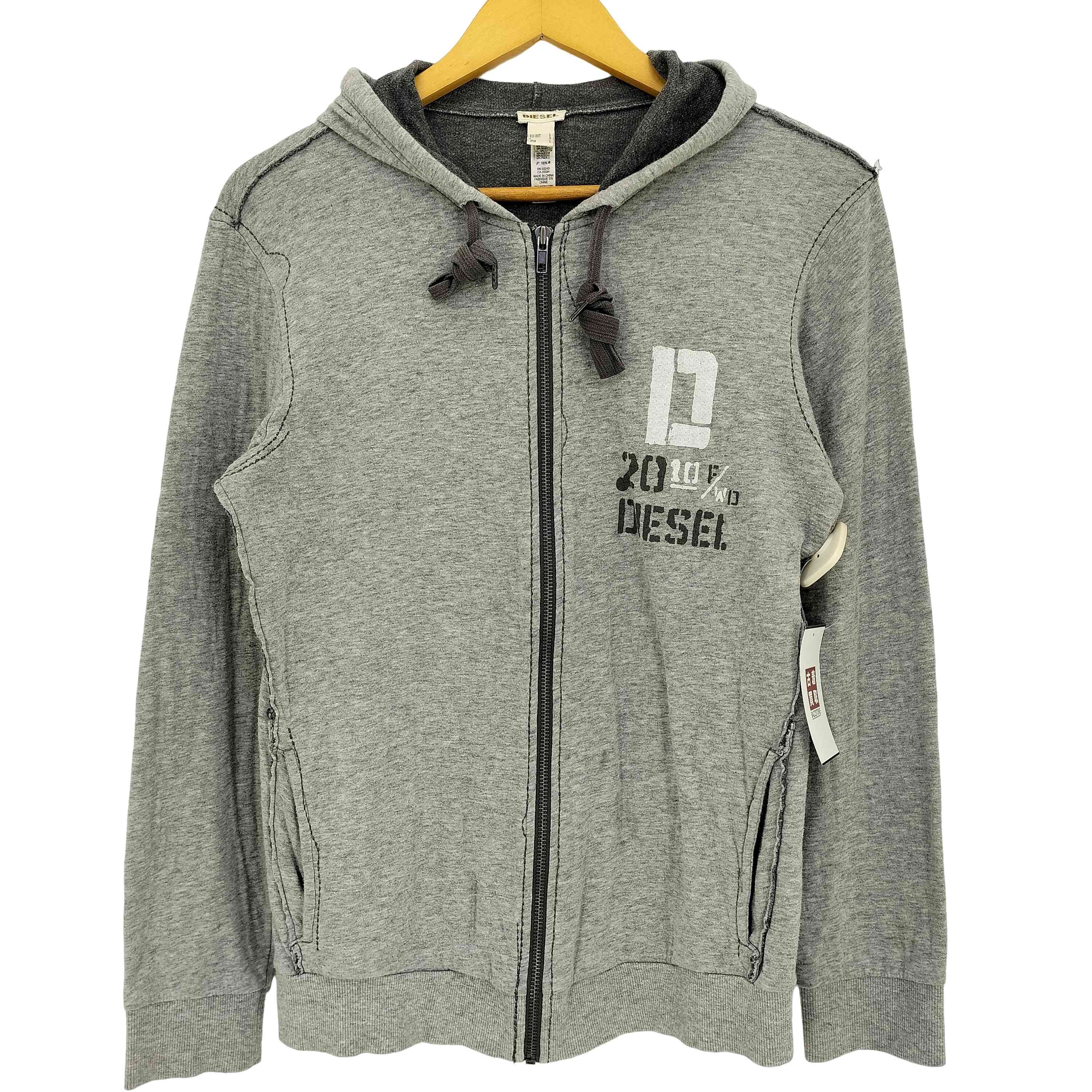 Y2K プリント インサイドアウト ジップ パーカー【1140831030445】