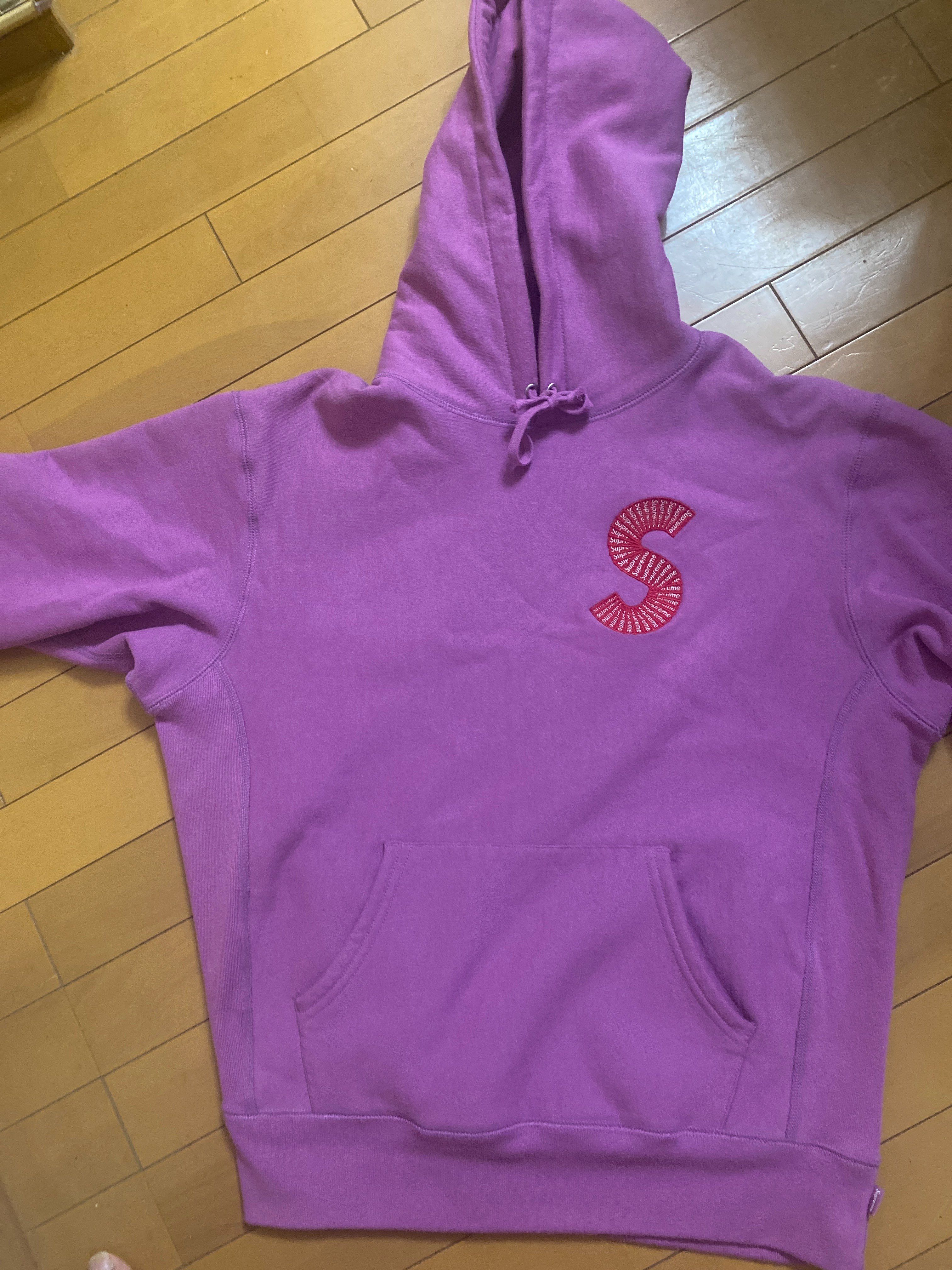 Supreme S Logo Hooded Sweatshirt "Light Violet" (19FW)