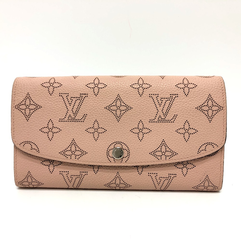 ルイヴィトン LOUIS VUITTON ポルトフォイユ イリス M60145 モノグラムマヒナ ウォレット 長財布 モノグラムマヒナ マグノリア ピンク