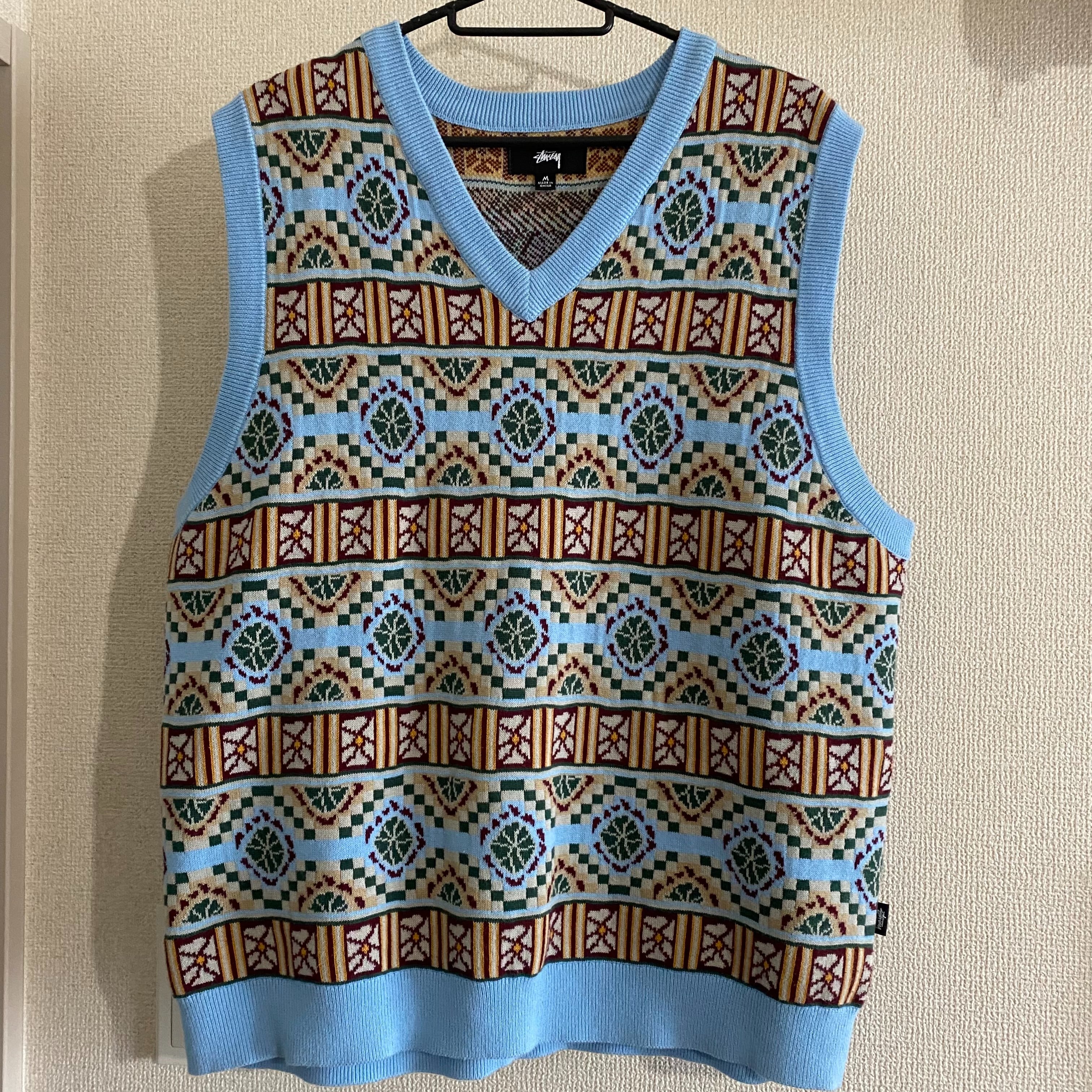 Stussy GIZA SWEATER VEST "Blue"