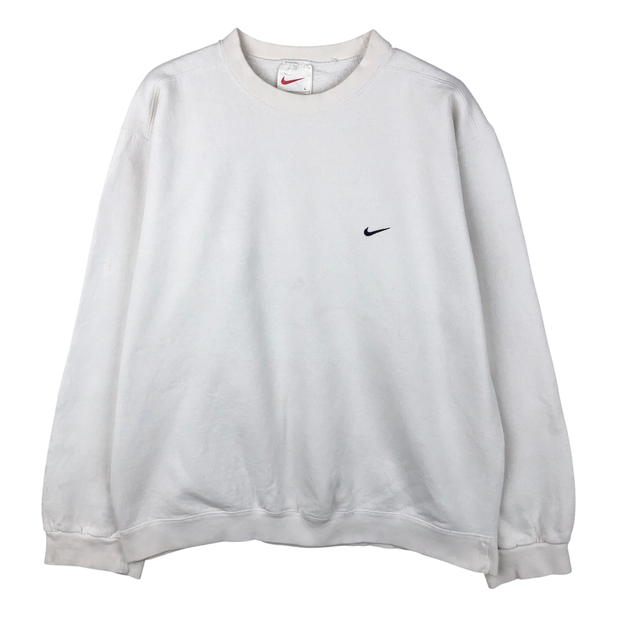 古着 90年代 ナイキ NIKE ワンポイントロゴスウェットシャツ トレーナー USA製 メンズL相当 ヴィンテージ/eaa607439