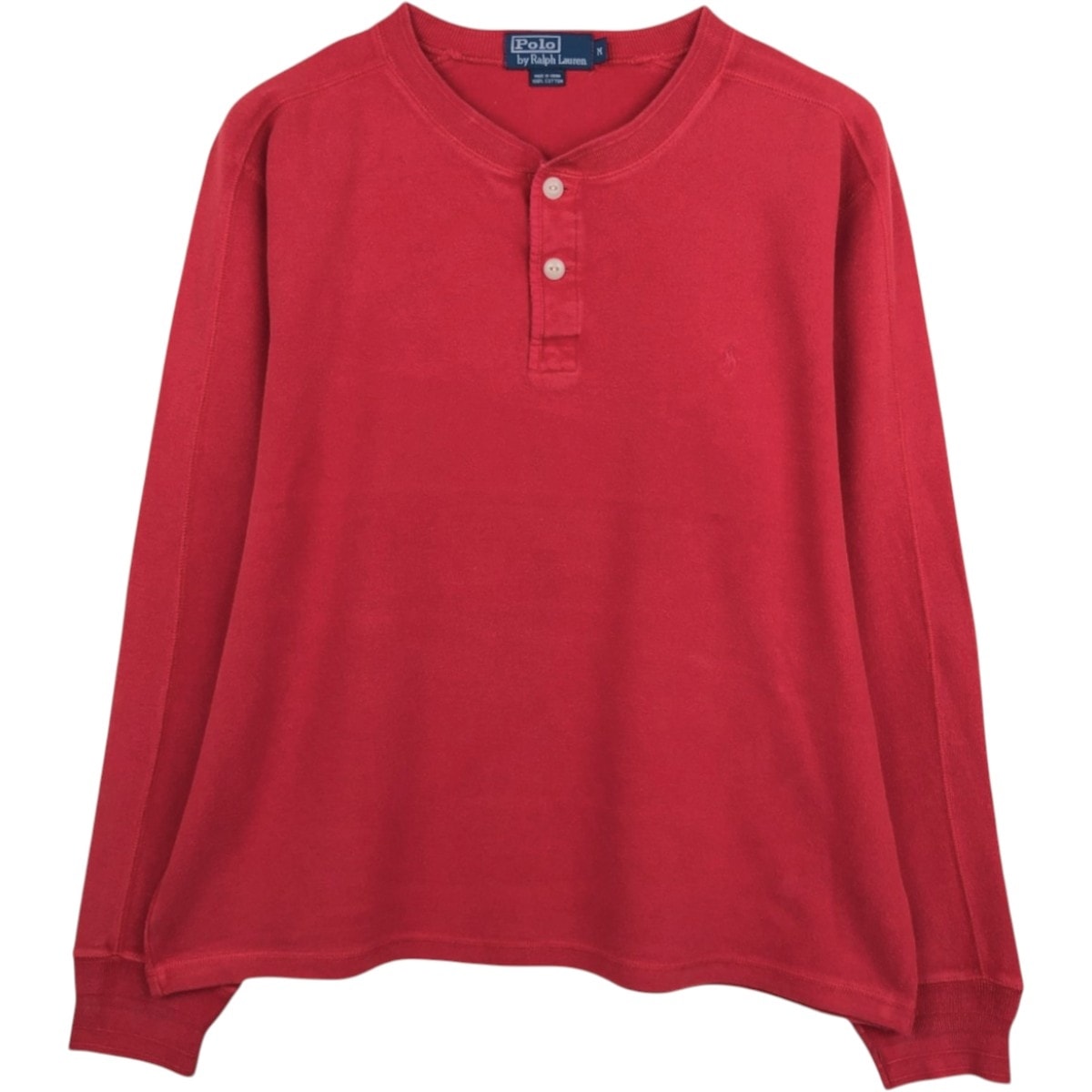 古着 90年代 ラルフローレン Ralph Lauren POLO by Ralph Lauren ロングTシャツ ロンT メンズM相当 ヘンリーネック ヴィンテージ/eaa678655