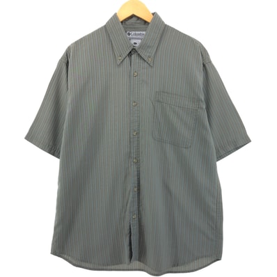 古着 コロンビア Columbia SPORTSWEAR COMPANY 半袖 ボタンダウン チェックシャツ メンズL相当/eaa560406