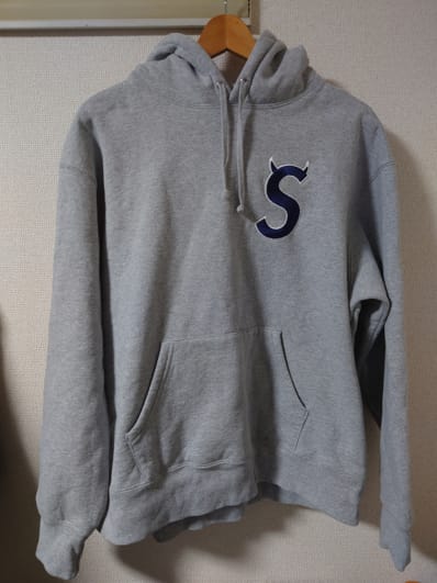 Supreme S Logo Hooded Sweatshirt "Heather Grey" (22FW)