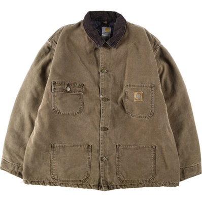 古着 00年代 カーハート Carhartt ミシガンチョアコート ダックカバーオール USA製 メンズXL相当/eaa636528
