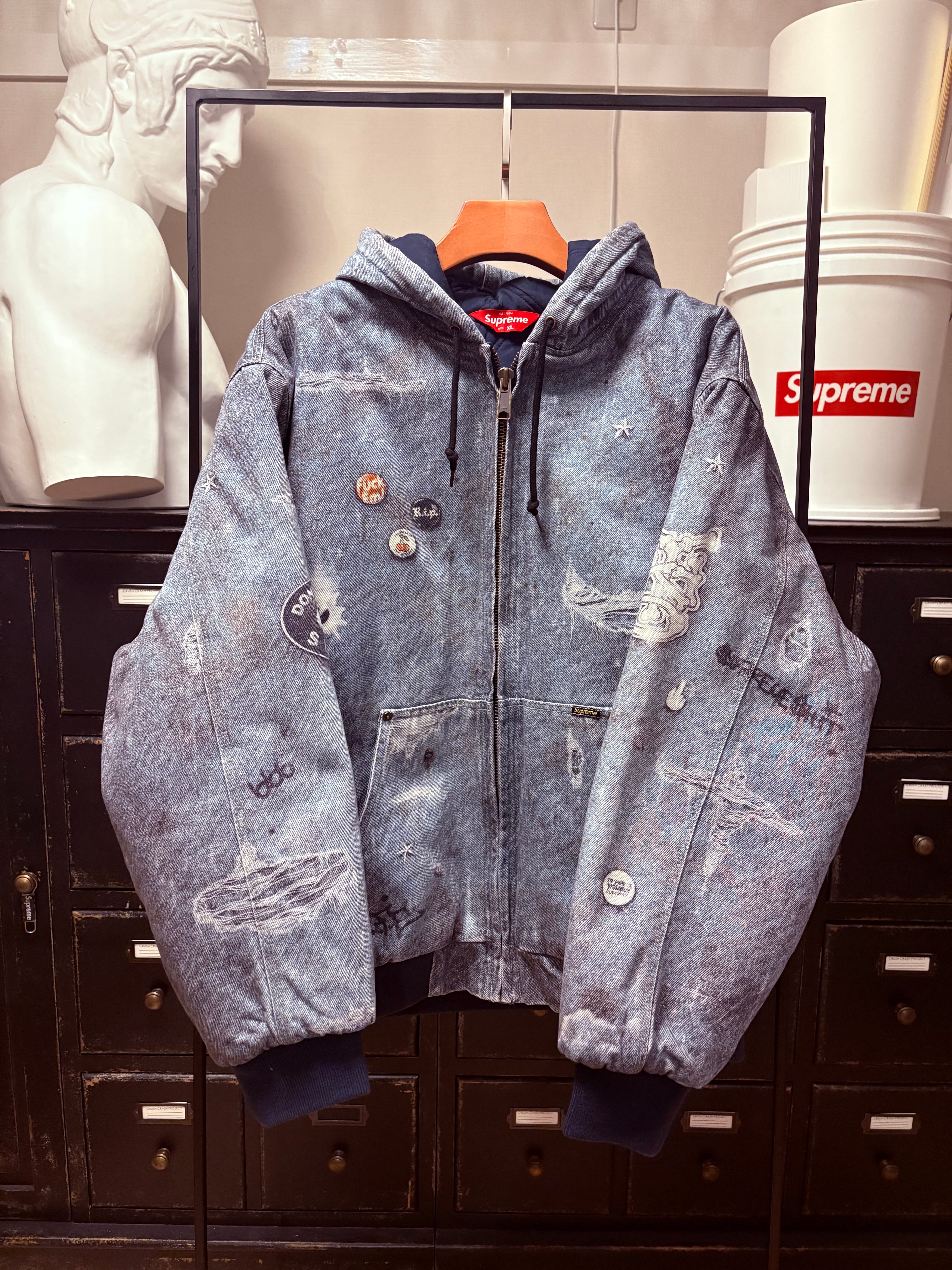 Supreme HJR Trompe Loeil Hooded Work Jacket 