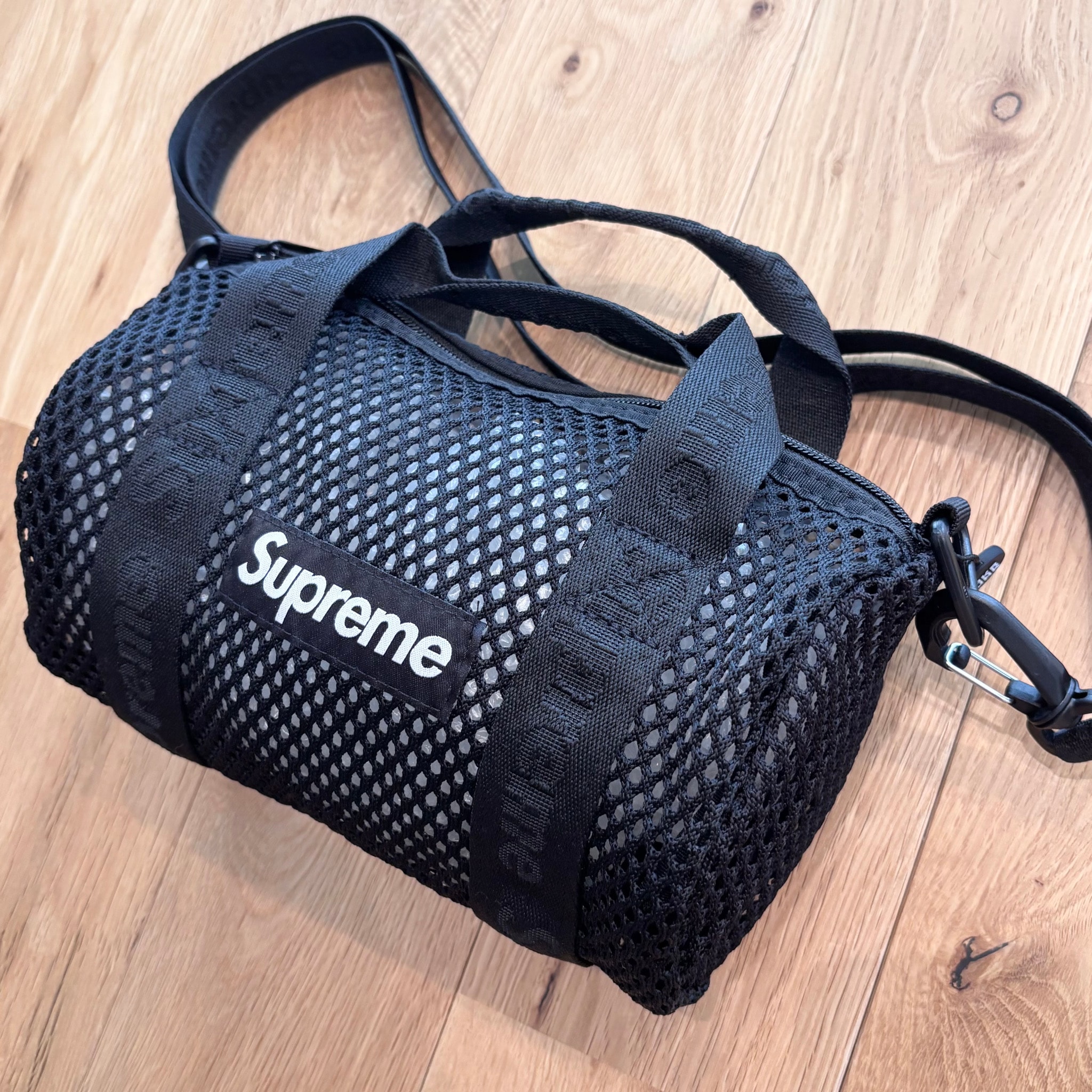 Supreme Mesh Mini Duffle Bag "Black" (25SS)