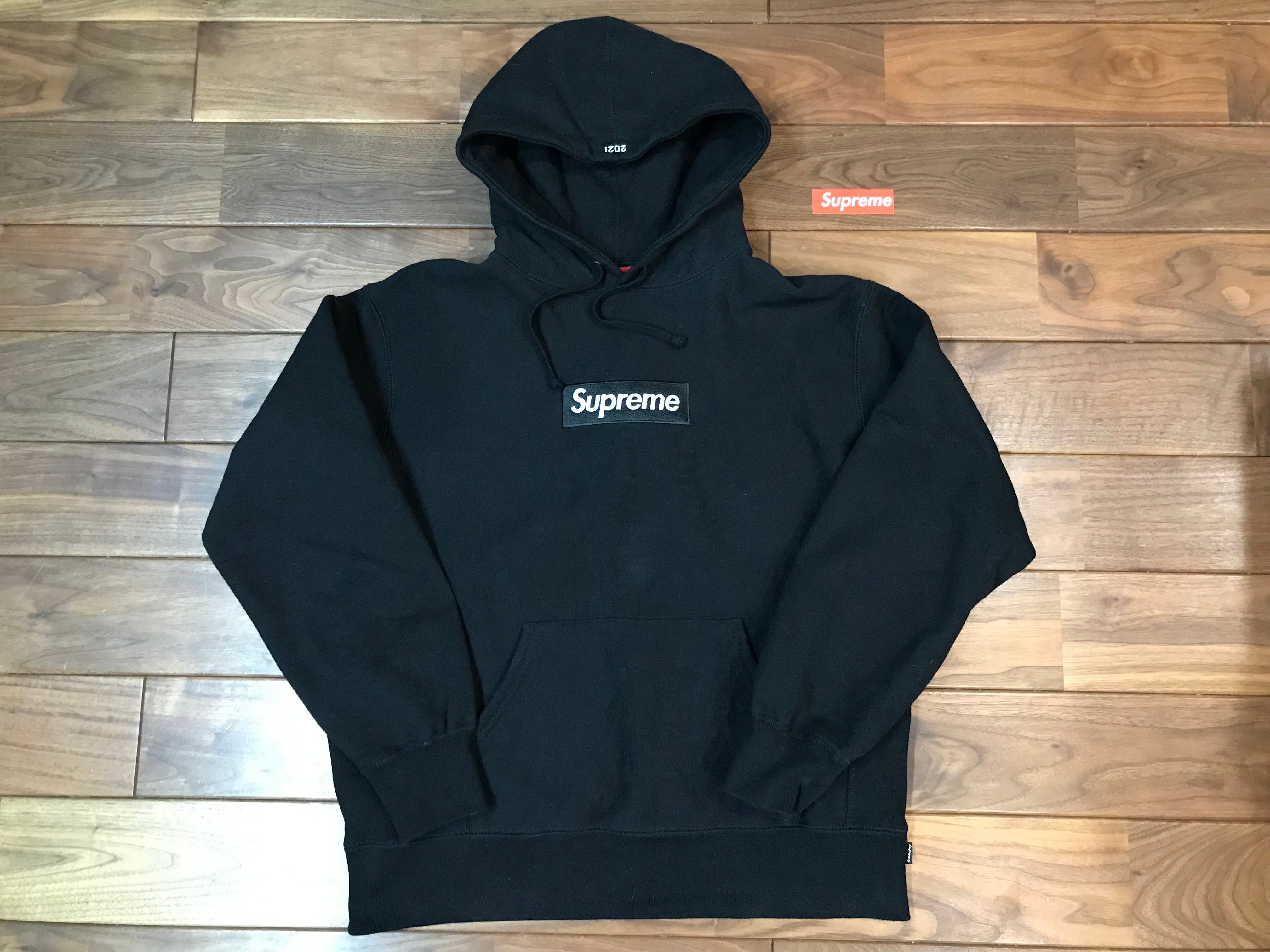 Supreme Box Logo Hooded Sweatshirt "Black" (21FW)