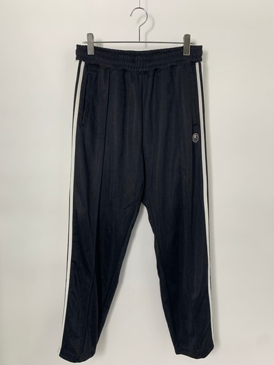 A BATHING APE SIDE LINE TRACK PANTS Black