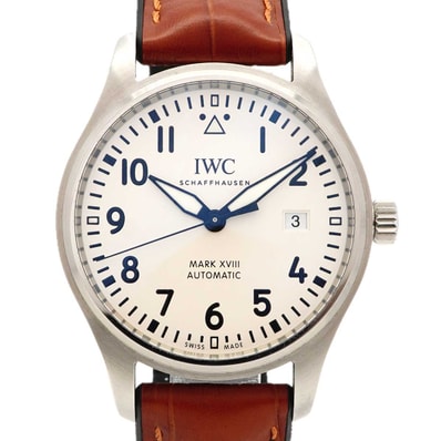 ★最終価格【6wdb0141】IWC アイダブリューシー シャフハウゼン パイロット・ウォッチ・マーク 18 IW327002 シルバー文字盤【中古】腕時計 メンズ