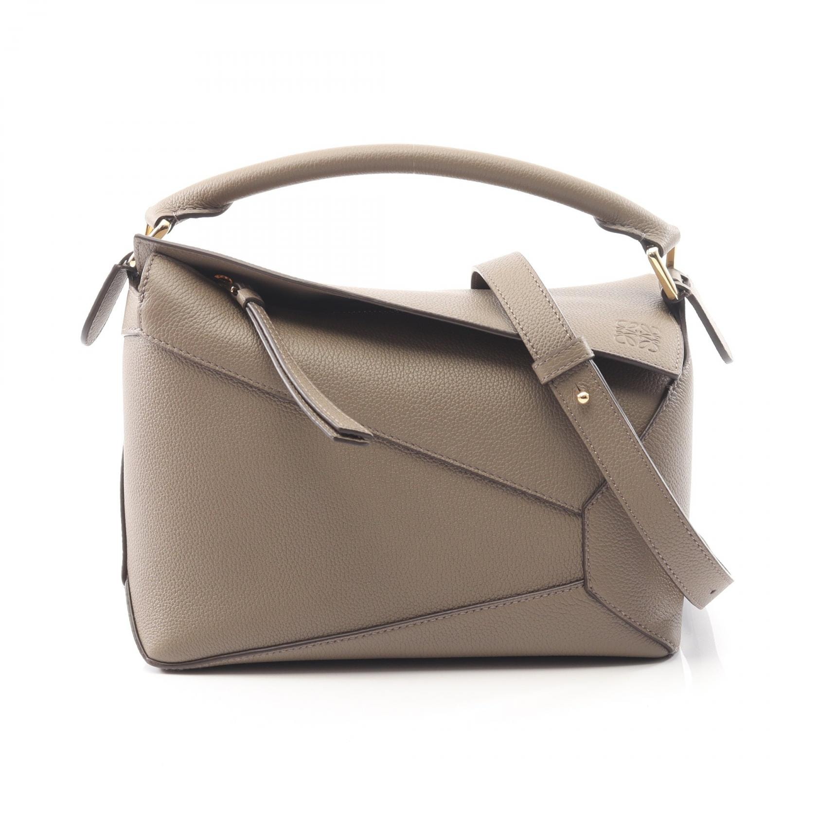 ロエベ LOEWE パズルエッジ スモール 2WAY ハンドバッグ バッグ レザー レディース グレー系 A510P60XAW3170 【新品】