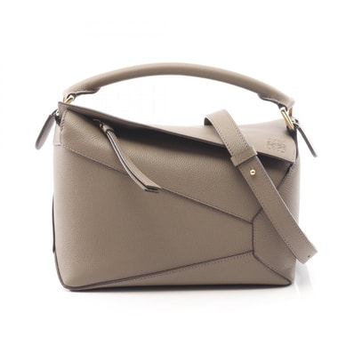 ロエベ LOEWE パズルエッジ スモール 2WAY ハンドバッグ バッグ レザー レディース グレー系 A510P60XAW3170 【新品】