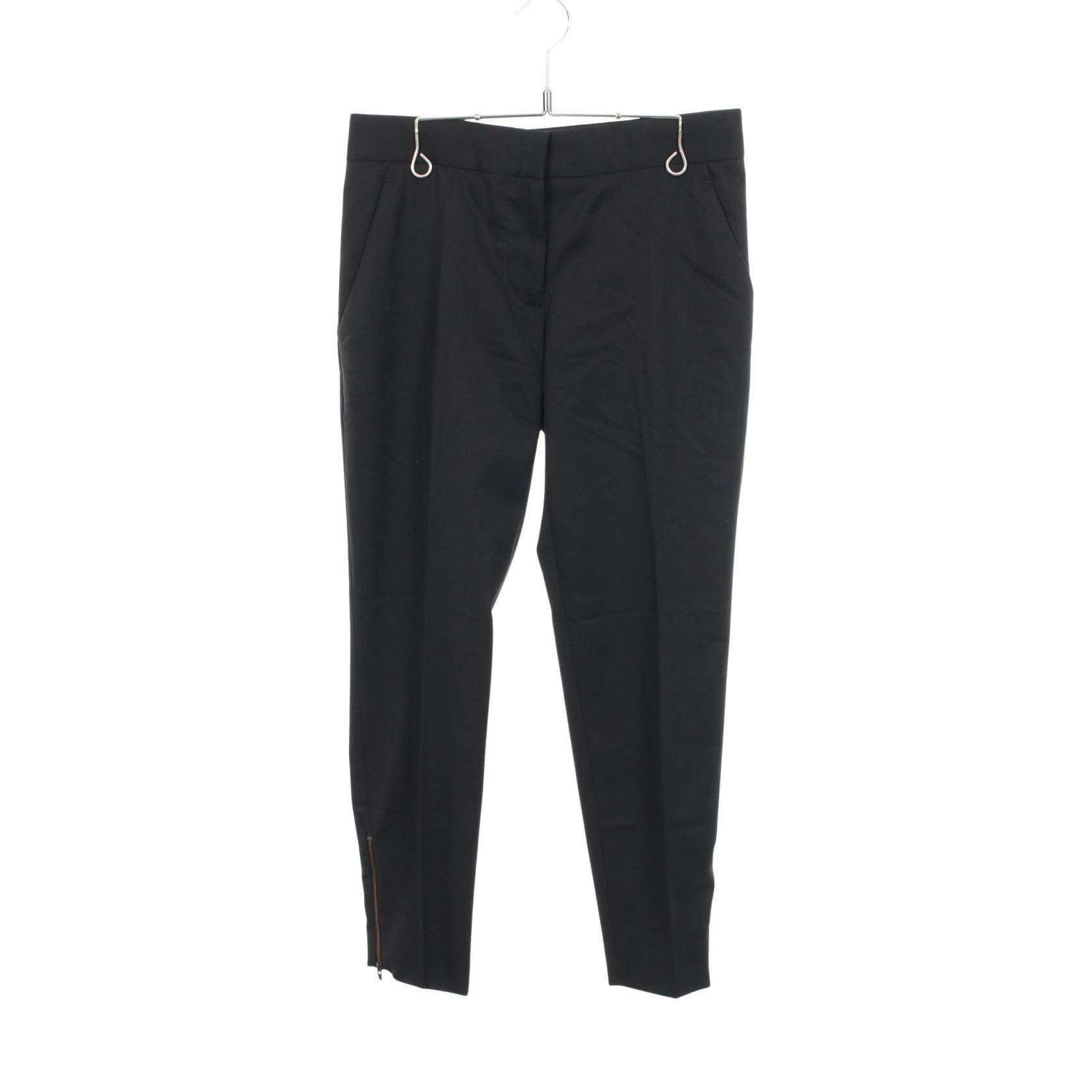ステラマッカートニー Stella McCartney 裾ジップ テーパード パンツ 衣料品 ボトムス ウール レディース ブラック系 【中古】