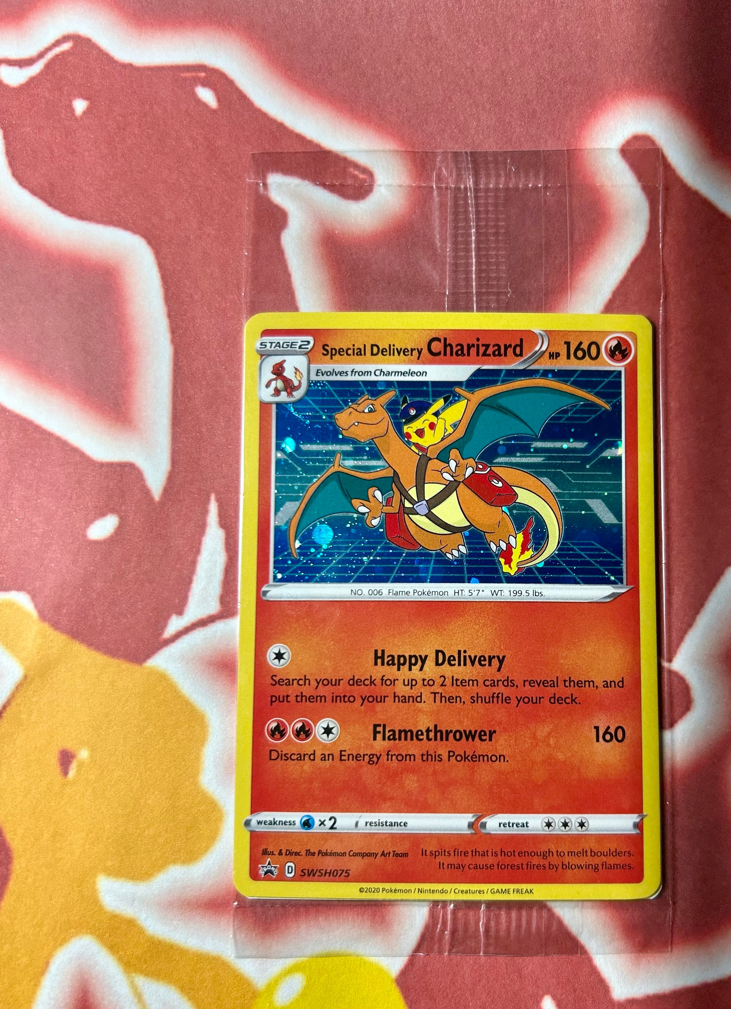 PSA10】スペシャルデリバリーリザードン P [SWSH075]【英語版】(ソード