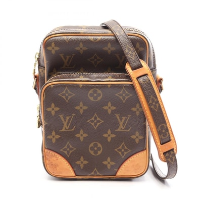 ルイ・ヴィトン LOUIS VUITTON アマゾン モノグラム ショルダーバッグ バッグ PVCコーティングキャンバス レザー レディース ブラウン系 M45236 【中古】