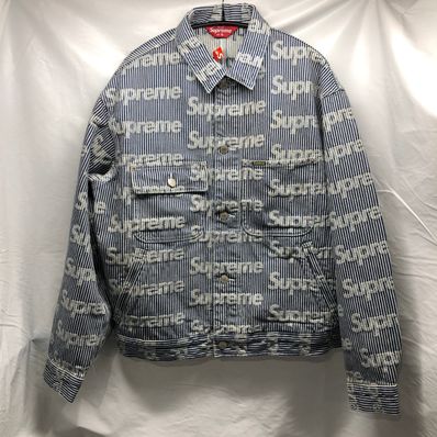 Supreme Denim Chore Trucker Jacket "Stripe"