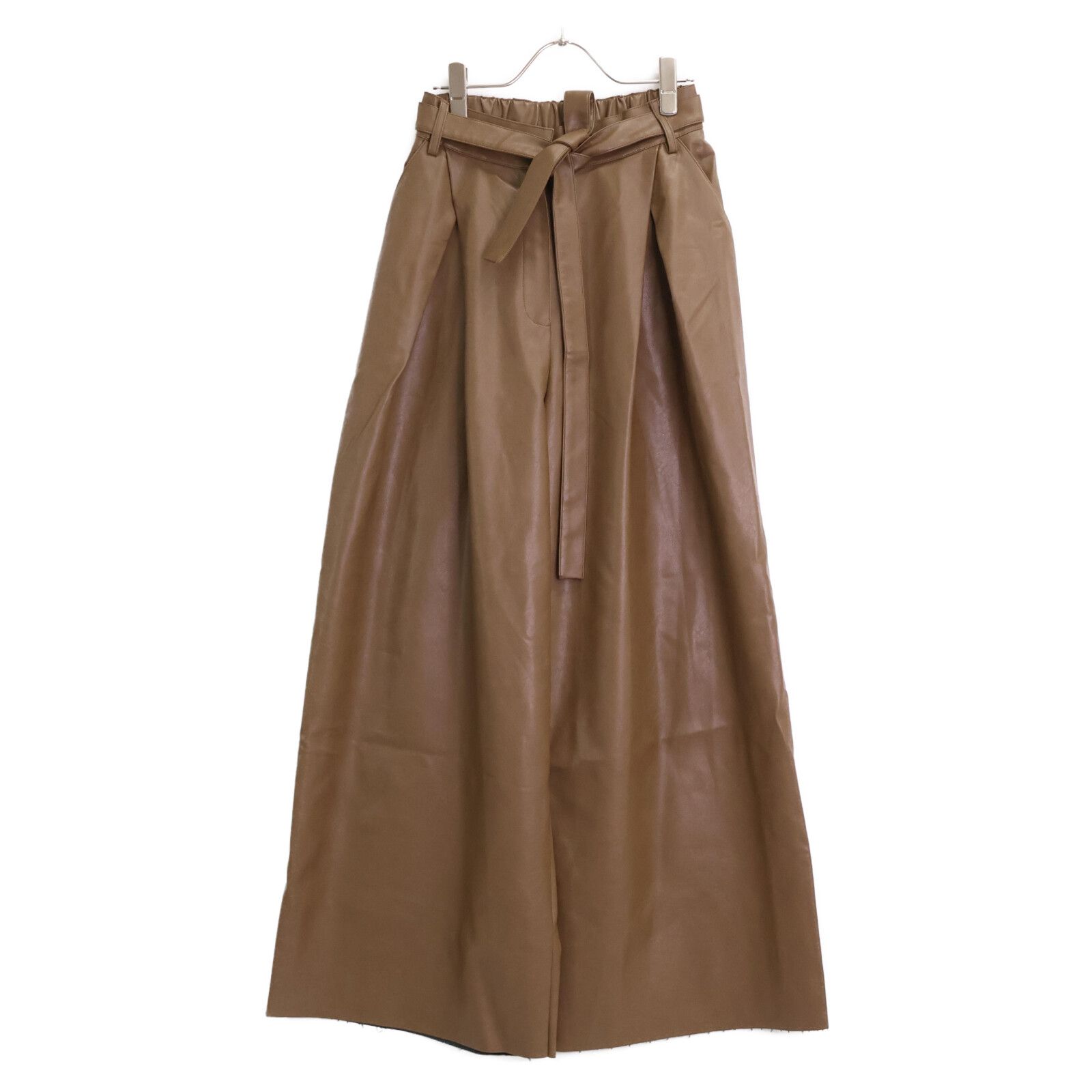 クラネ 【23AW】15110-7362 フェイクレザー ワイドパンツ/ 2