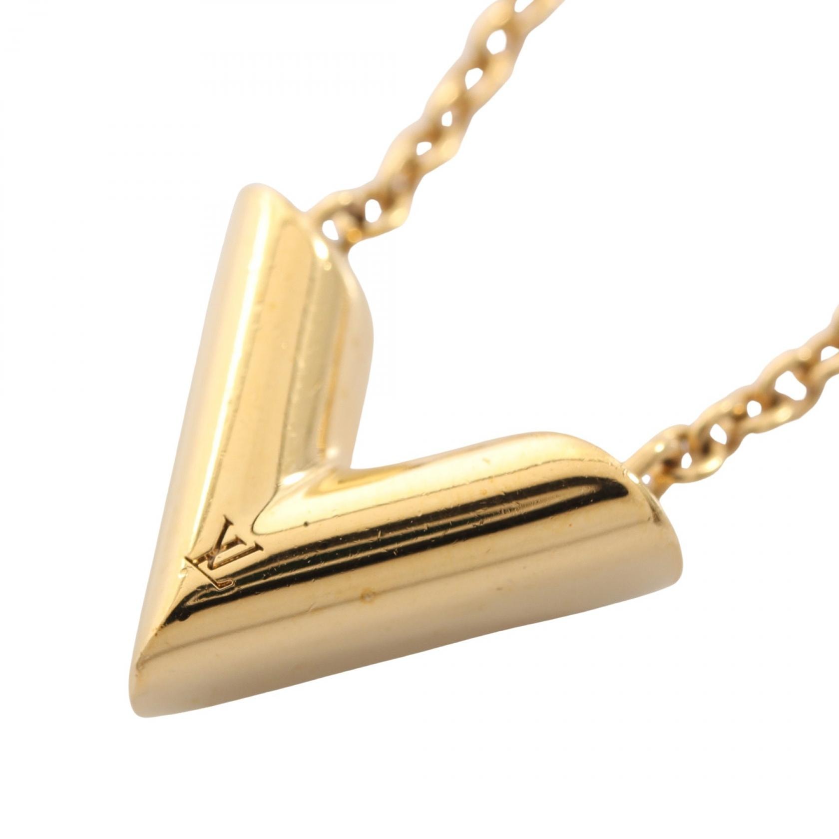 ルイ・ヴィトン LOUIS VUITTON エセンシャルV ネックレス ジュエリー GP(ゴールドメッキ) レディース ゴールド系 M61083 【中古】