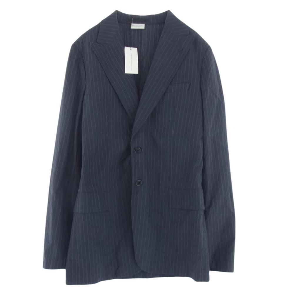DRIES VAN NOTEN ドリスヴァンノッテン ジャケット BIARRITZ 5173 DESB M.W JACKET ピークドラペル ストライプ テーラード ジャケット ダークグレー系【中古】