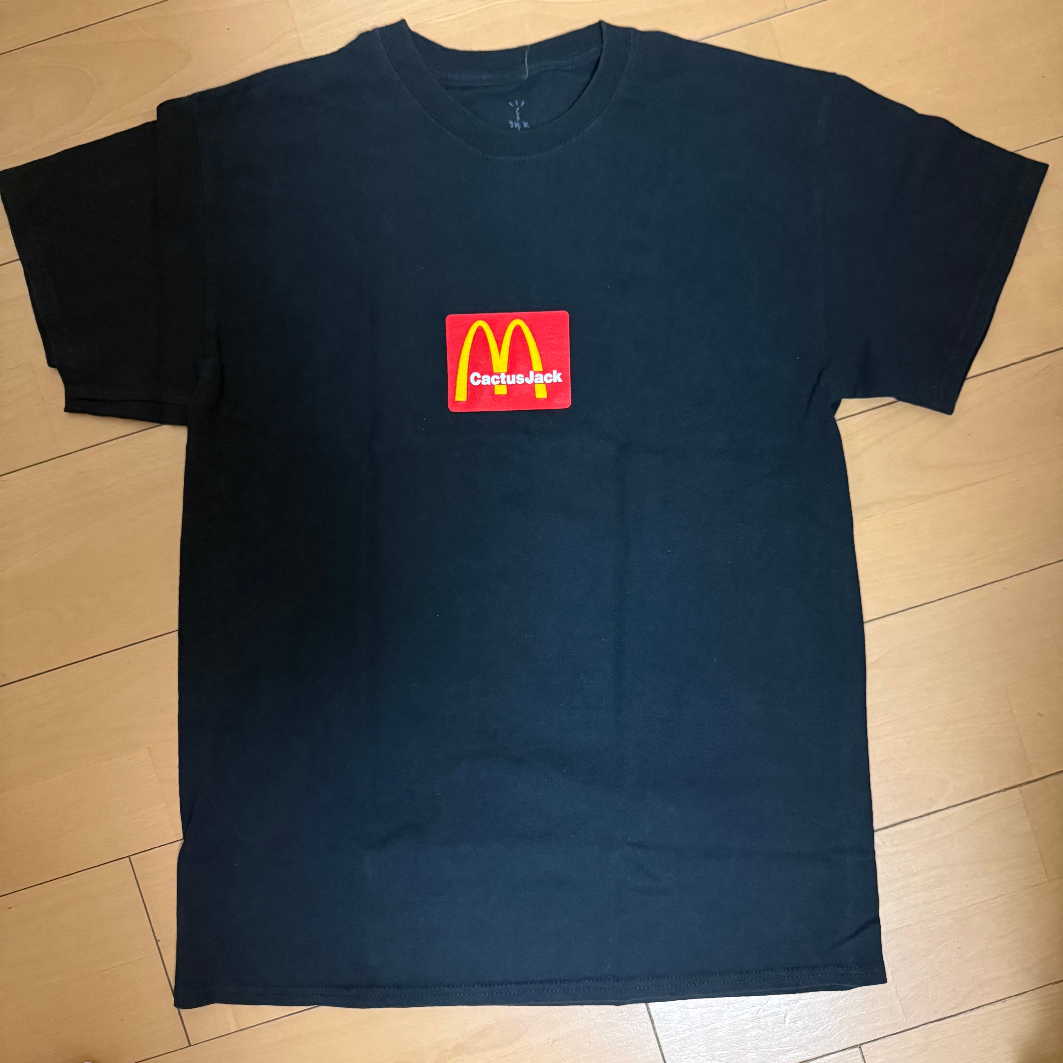 Travis Scott Cactus Jack x McDonald's Sesame Inv T-Shirt "Black Brown"