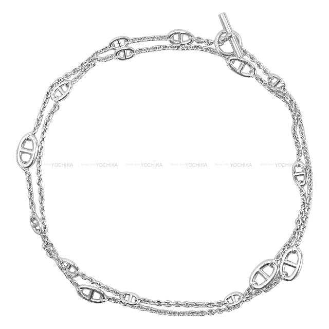 HERMES エルメス ネックレス ロング ファランドール シェーヌダンクル 120cm シルバー シルバー925 (SV925 Ag925) シルバー金具 新品未使用