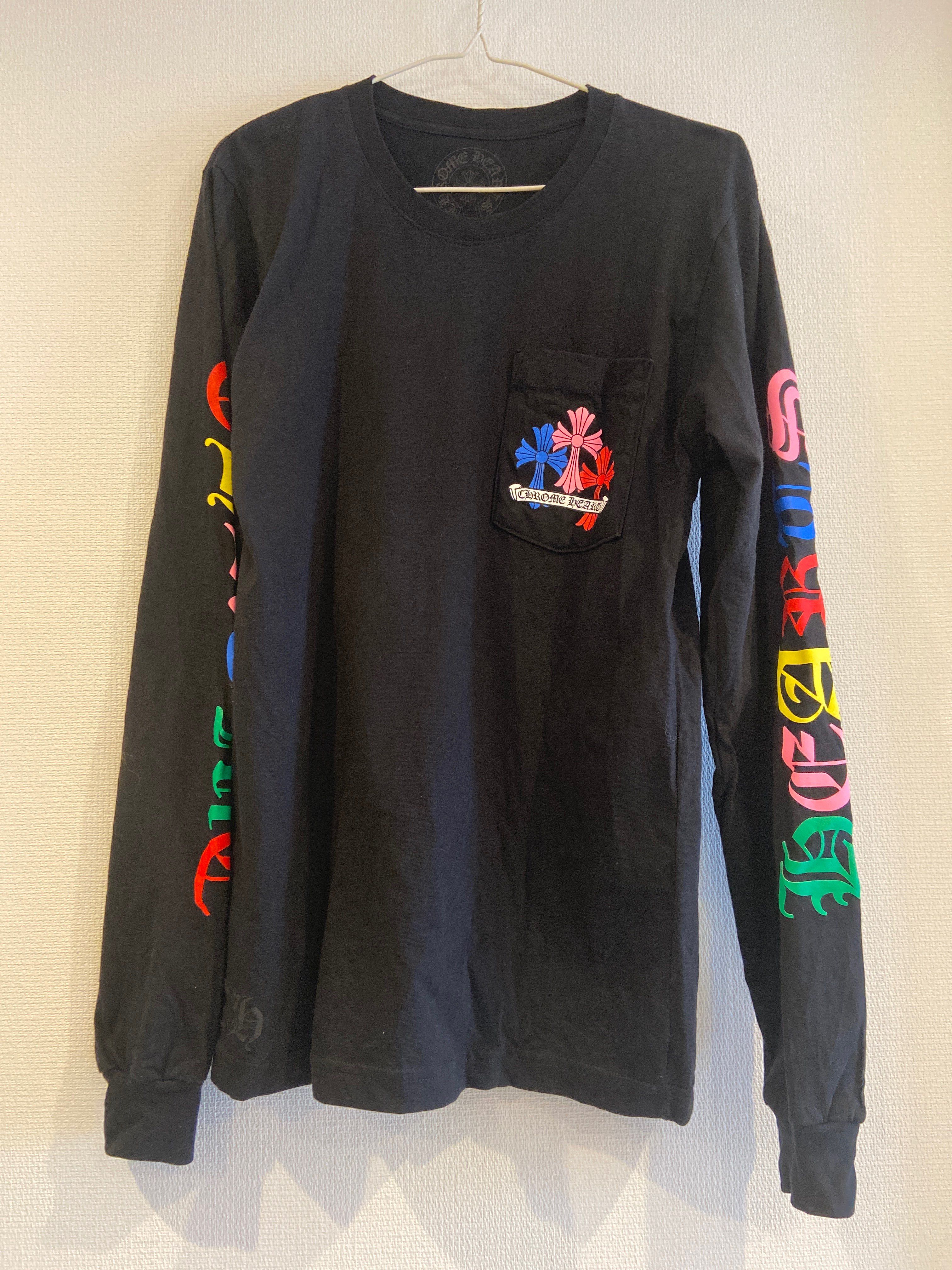 Chrome Hearts Multi Color Cross Cemetery L/S T-Shirt "Black"