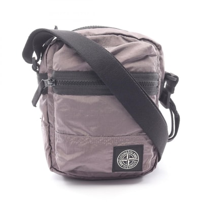 Stone Island Compass Logo Patch Mini Shoulder Bag "Purple Grey"